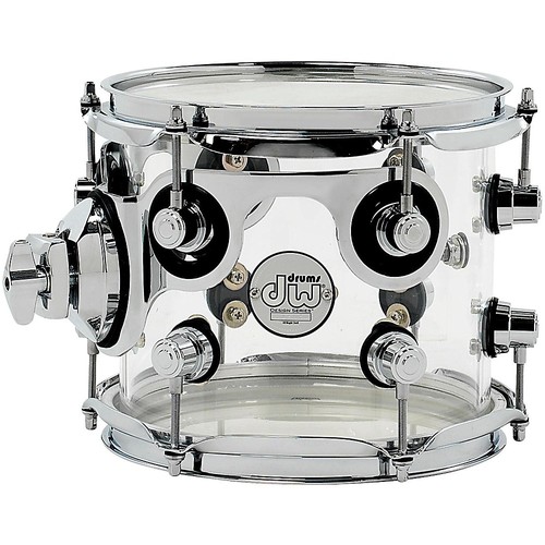 DW Design Series Acrylic Tom with Chrome Hardware 8 x 7 in. Clear LN