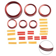 Rote Aluminiumlegierungs Schaltknaufabdeckung für Ford Maverick 2022 2023