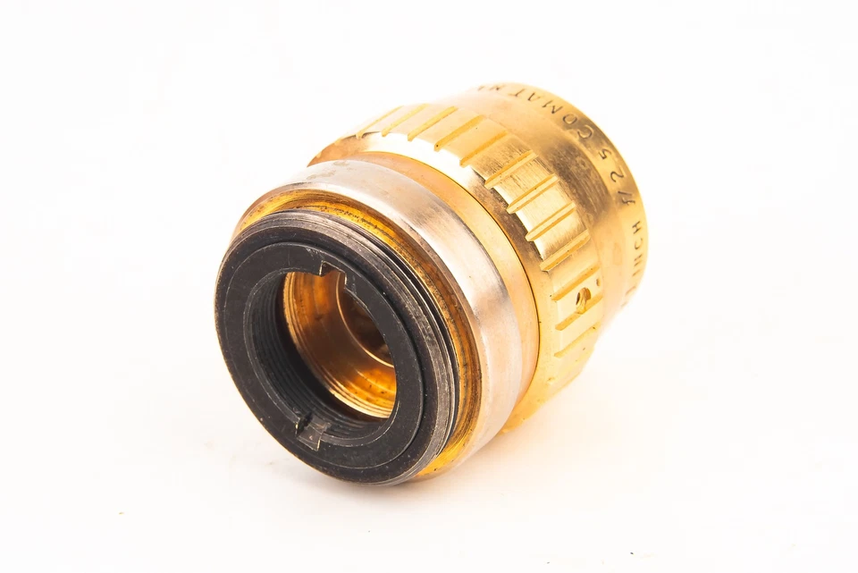 Lente Cine Bell & Howell Golden Comat 1 pulgada 25 mm f/2,5 montaje en C COMO ESTÁ RARO V22 Foto 3 de 4