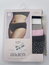 Auden Size Medium 10-12 Seamless Briefs 5 pack Regular Rise Underwear Panties