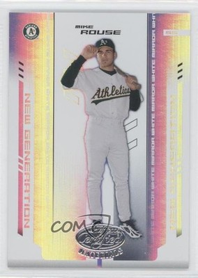 2004 Leaf Certified Materials White Mirror 60/100 Mike Rouse #276 Rookie RC 0b5