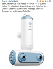 Bath Jets for Tub, Two Modes - Bathtub Jet or Bubble Maker, Portable Bath Spa wi
