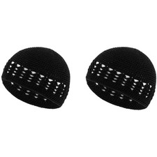 Gestrickte Baumwoll Kufi Mützen 2er Set Atmungsaktiv Sommer Reise