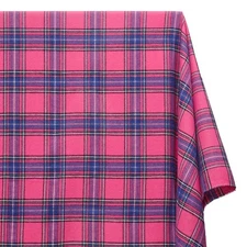 Flannel Brushed Cotton Tartan Plaid Geometric Style 13 Fabric By The Yard
