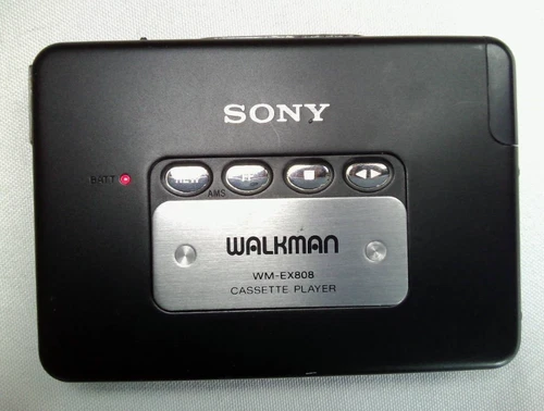 SONY WM-EX808 CASSETTE PLAYER WALKMAN DOLBY B NR EX DBB AVLS Black DC1.5V