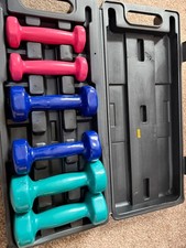 6 Piece Neoprene Dumbbell Set with Storage Case (0.5kg–1.5kg)