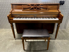 Beautiful 88 key Kimball console piano serial No T93753 with storage stool