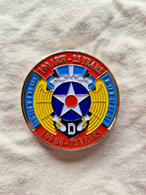 USAF 100th Air Refueling Wing 25years Challenge Coin KC-135 RAF Mildenhall