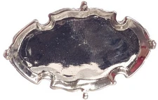 Dollhouse Miniature Silver Tray from Falcon Miniatures