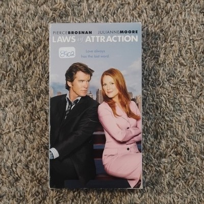 New Line Cinema Laws of Attraction VHS NTSC Romance Comedy 2004 Brosnan Moore