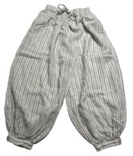 Zara Striped Puffed Pants Style 3736/249 in White
