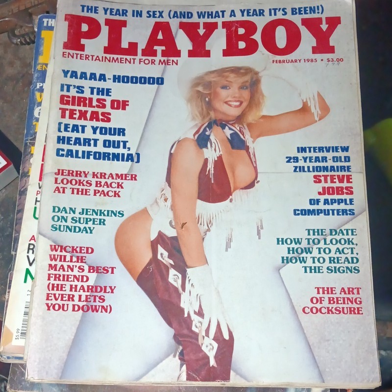 Playboy Magazine February 1985 Issue - Illustrated English, Steve Jobs