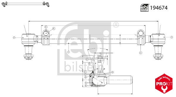 FEBI BILSTEIN CENTRE ROD ASSEMBLY FRONT MAN TGA TGS