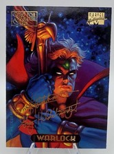 Warlock #134 1994 Marvel Masterpieces Gold Foil Signature Series Card