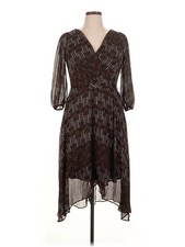 Chaps Women Brown Cocktail Dress 14