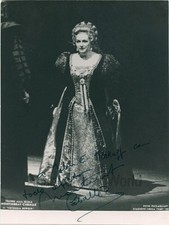 Montserrat Caballe in Lucrezia Borgia Spanish opera singer vintage signed photo