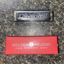 HOHNER Diatonic Harmonica Black Silver Metal Plastic Round Hole with Case