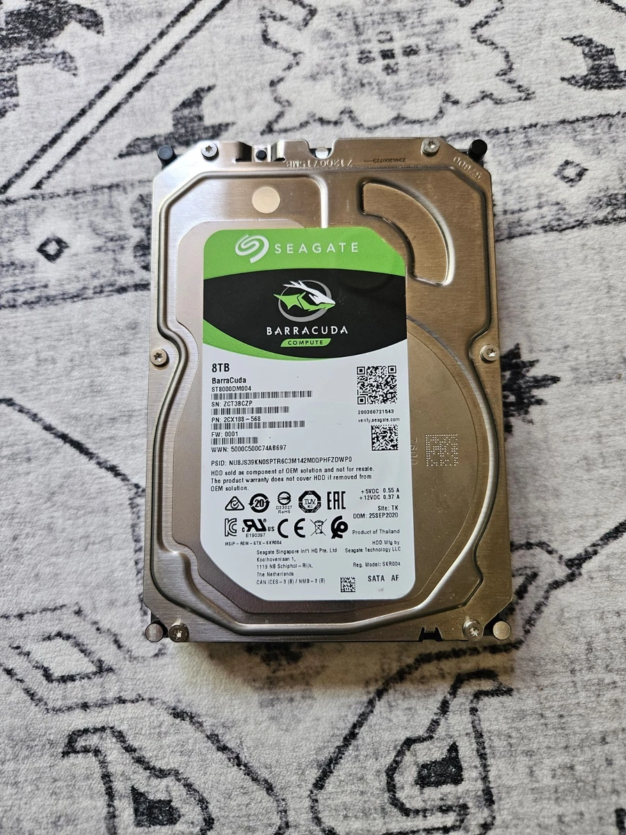 未使用品 Seagate8TB SATA ハードディスク HDD 2025年製造 Seagate Seagate BarraCuda 3.5 8TB 内蔵HDD メーカー2年保証 SATA 6.0