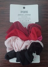 Victoria's Secret PINK 5 pcs Elastic Ponytail Scrunchies NWT RARE HTF