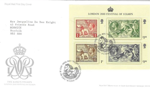 GB Comm/FDC - The King's Stamps - George V- Edinburgh -  2010 (RM933)