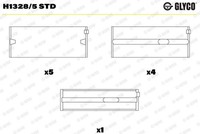 Glyco H1328/5 STD Kurbelwellenlager FüR VW