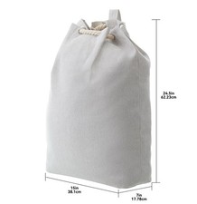 Better Homes  Gardens Polyester and Cotton Canvas Laundry Bag