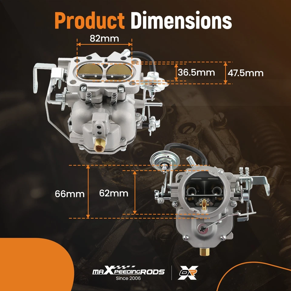 CARBURETOR CARB 2-BARREL FOR DODGE CHRYSLER  318 V8 5.2L 1967-1980 6 CIL ENGINE - Image 3 of 4
