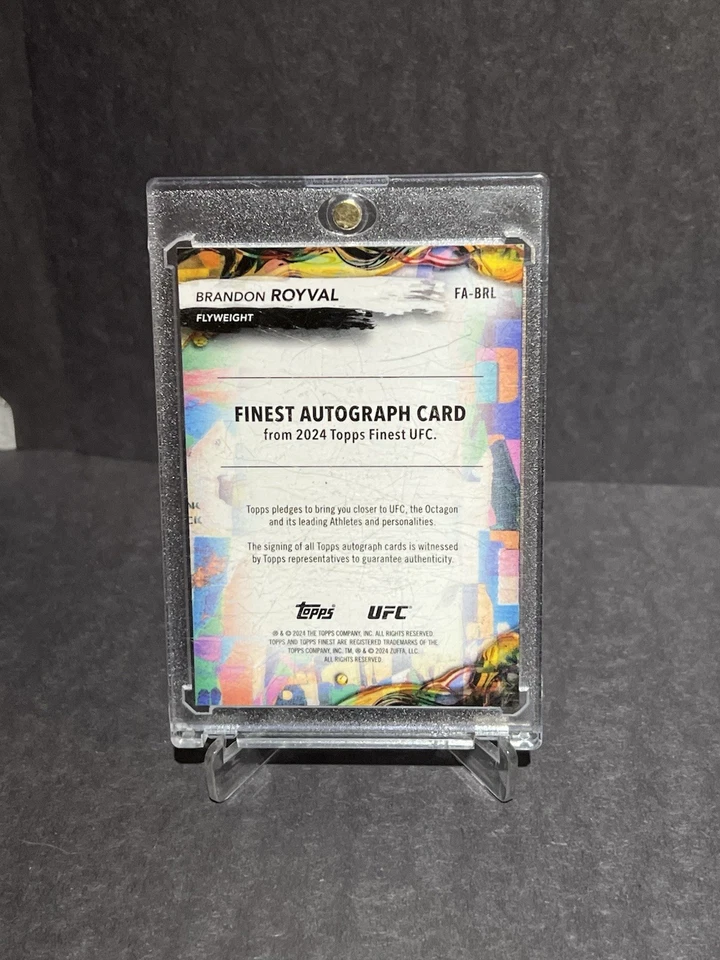 2024 Topps UFC Finest Gold Shimmer Auto Brandon Royval /39 FA-BRL - Image 2 of 2