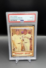 1962 Topps #18 Manager’s Dream Mickey Mantle/Willie Mays PSA 2.5