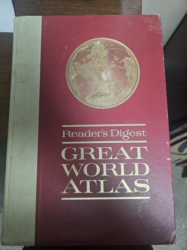 Reader's Digest Great World Atlas Second Edition Hardcover, 1963