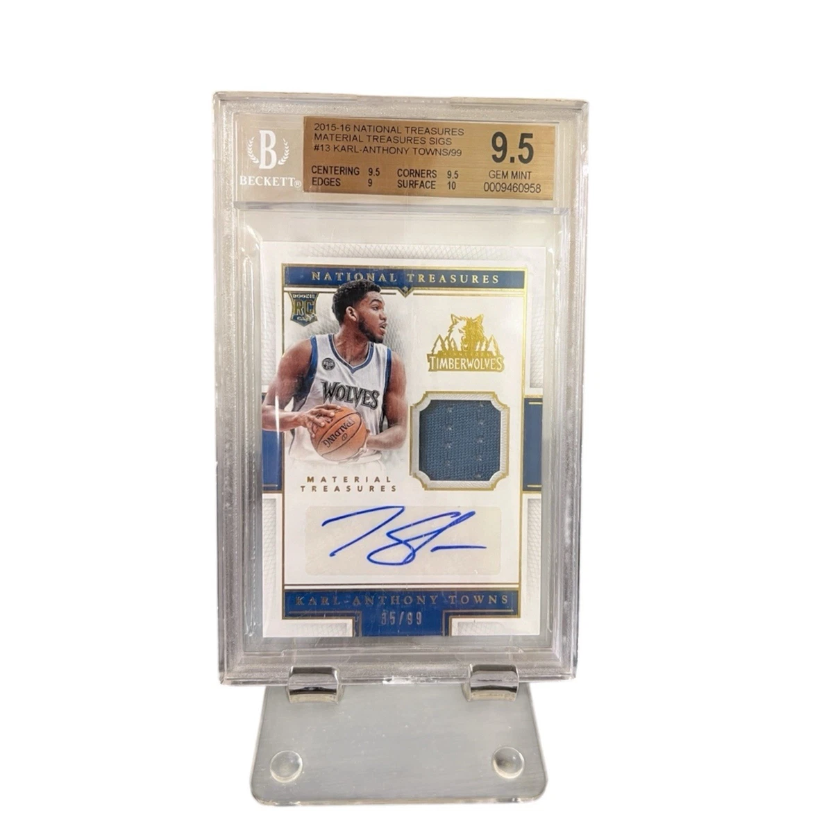 Karl Anthony Towns Basketball Trading Cards Minnesota Timberwolves