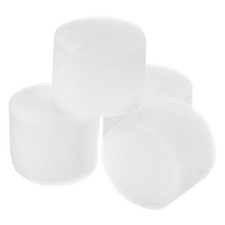 100pcs Hydroponic Sponges, 1.57" Growing Media Cylindrical Sponges White 0.12 per sponge