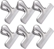 Bag Clips 6 Pack, Stainless Steel Chip, Chip Clips Food Clip, Heavy Duty Air