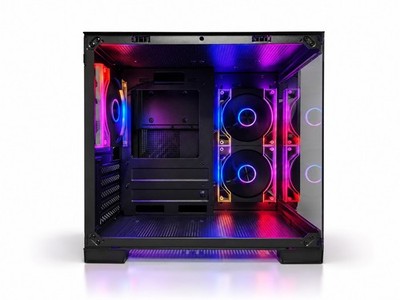 LOVINGCOOL ARGB GAMING PC MATX CASE   TEMPERED GLASS with 3 FANS