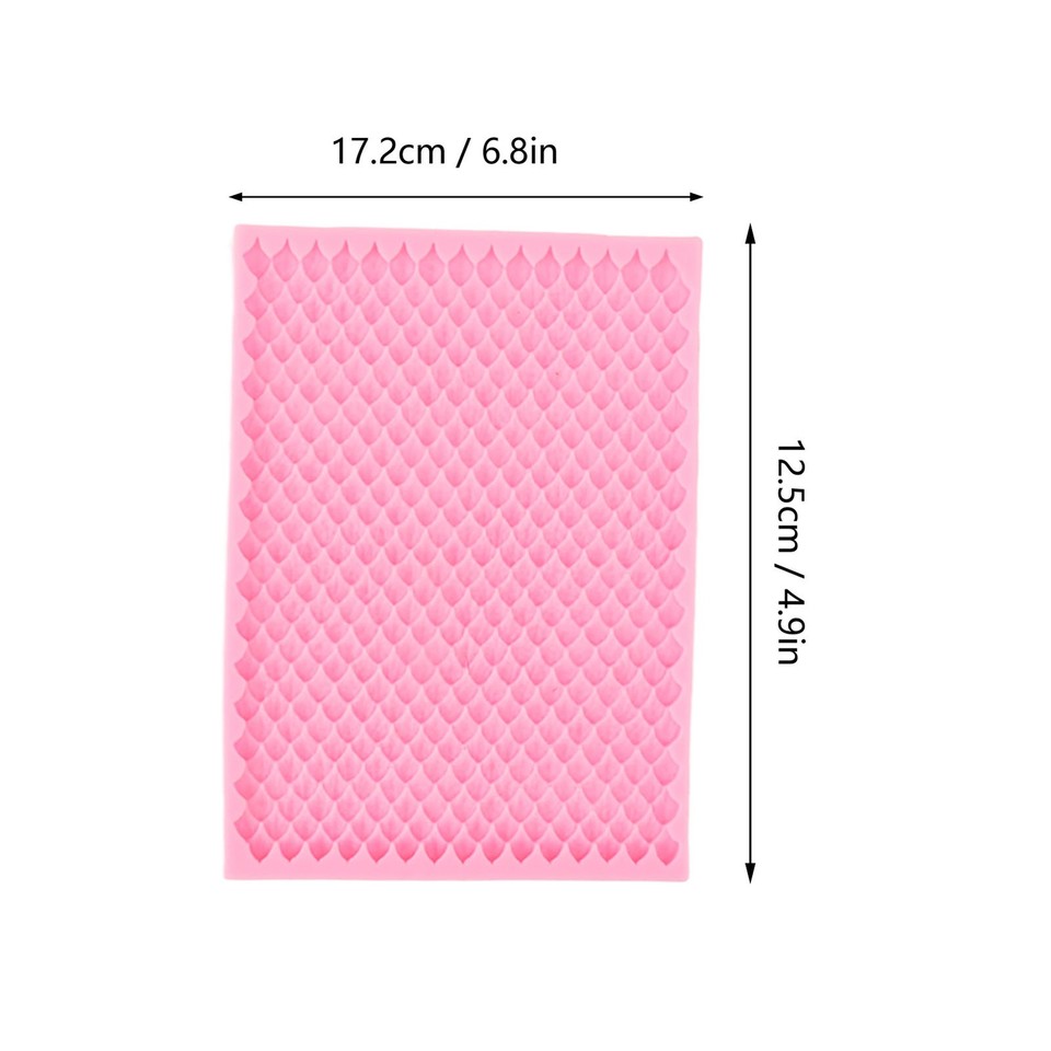 2PCS Fondant Silicone Mold Food Grade Safe Odorless Soft DIY Cake ...