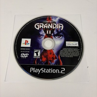 PS2 Grandia II 2 (Sony PlayStation 2, 2002 Black Label) Disc Only -VERY GOOD