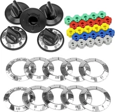 Fetechmate KN002 Electric Range Burner Knob Replacement Suitable for Most Brand