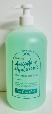 Tea Tree Mint Moisturizing Body Wash with Avocado & Hyaluronic Acid 32 fl oz