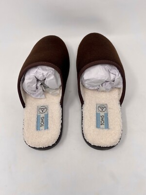 TOMS Harbor Slipper, Chocolate Brown Reprieve Two Tone Felt  display picture 1
