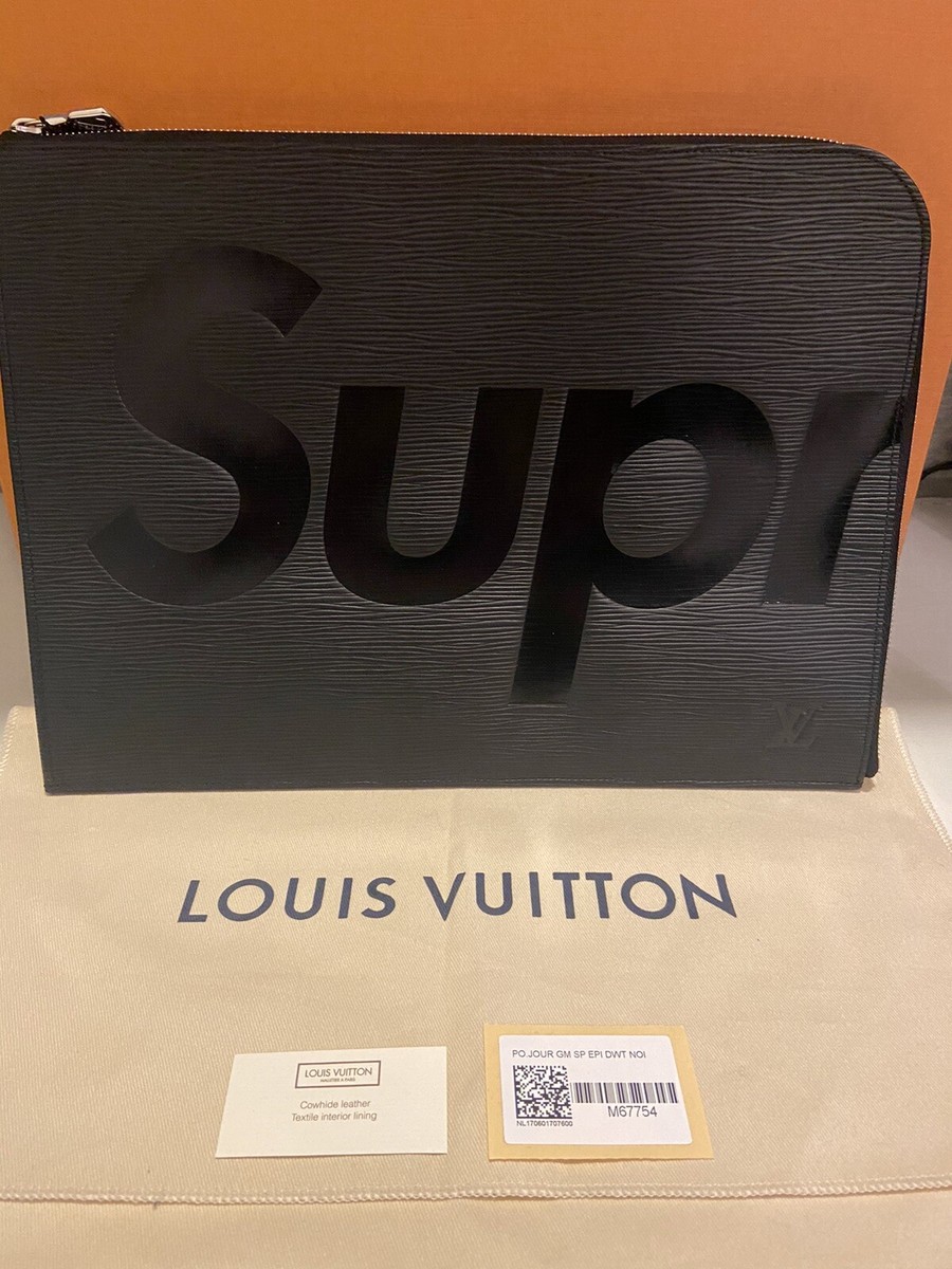 Louis Vuitton x Supreme Pochette Jour Epi GM Red