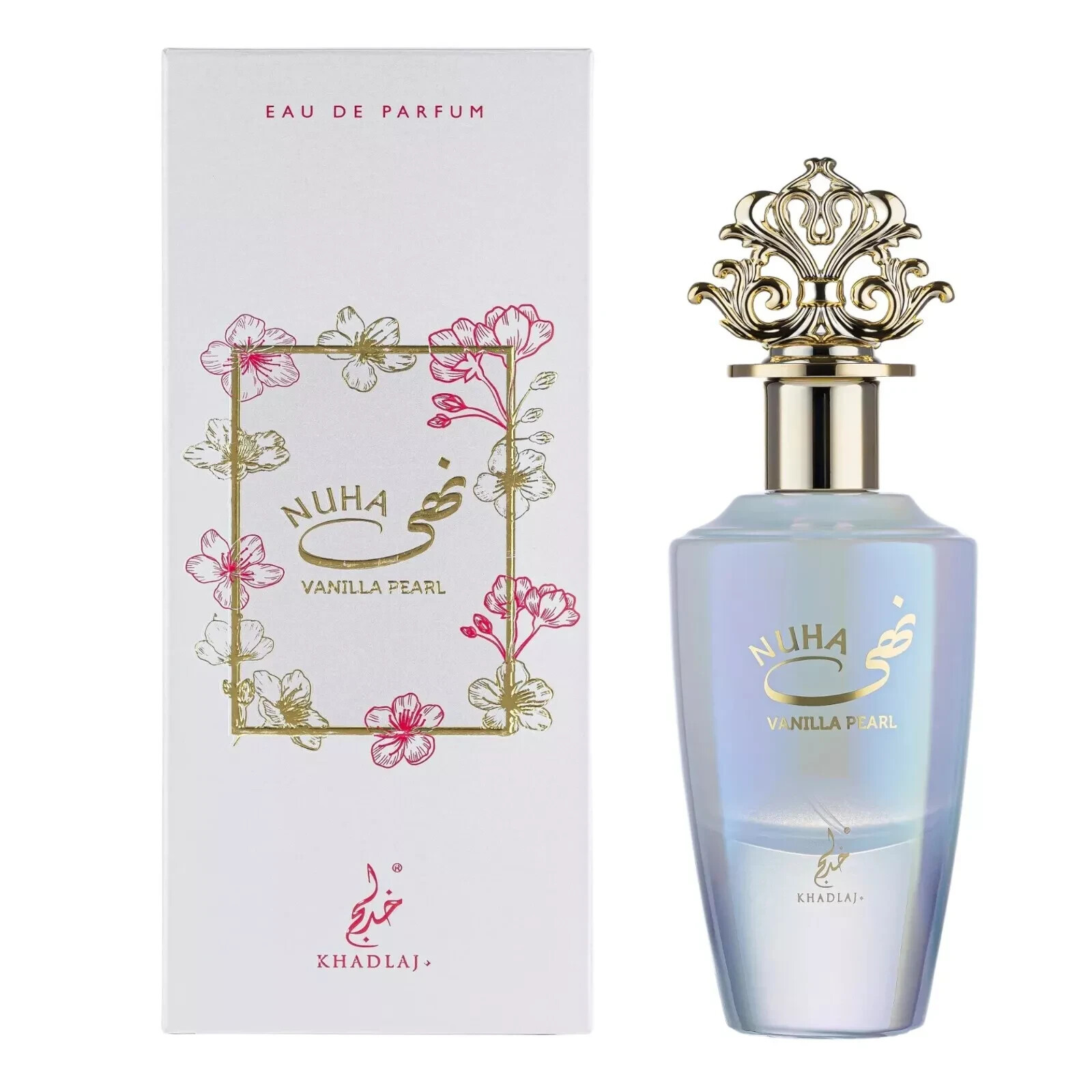 Nuha Vanilla Pearl 85ml By Khadlaj EDP Strawberry Floral Fruity Vanilla Perfume