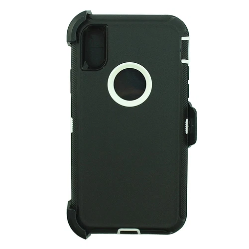 For iPhone Xs Max /X/XS/ 8/7/6 Shockproof Armor Defender Rugged Case W/ Clip - Picture 20 of 27