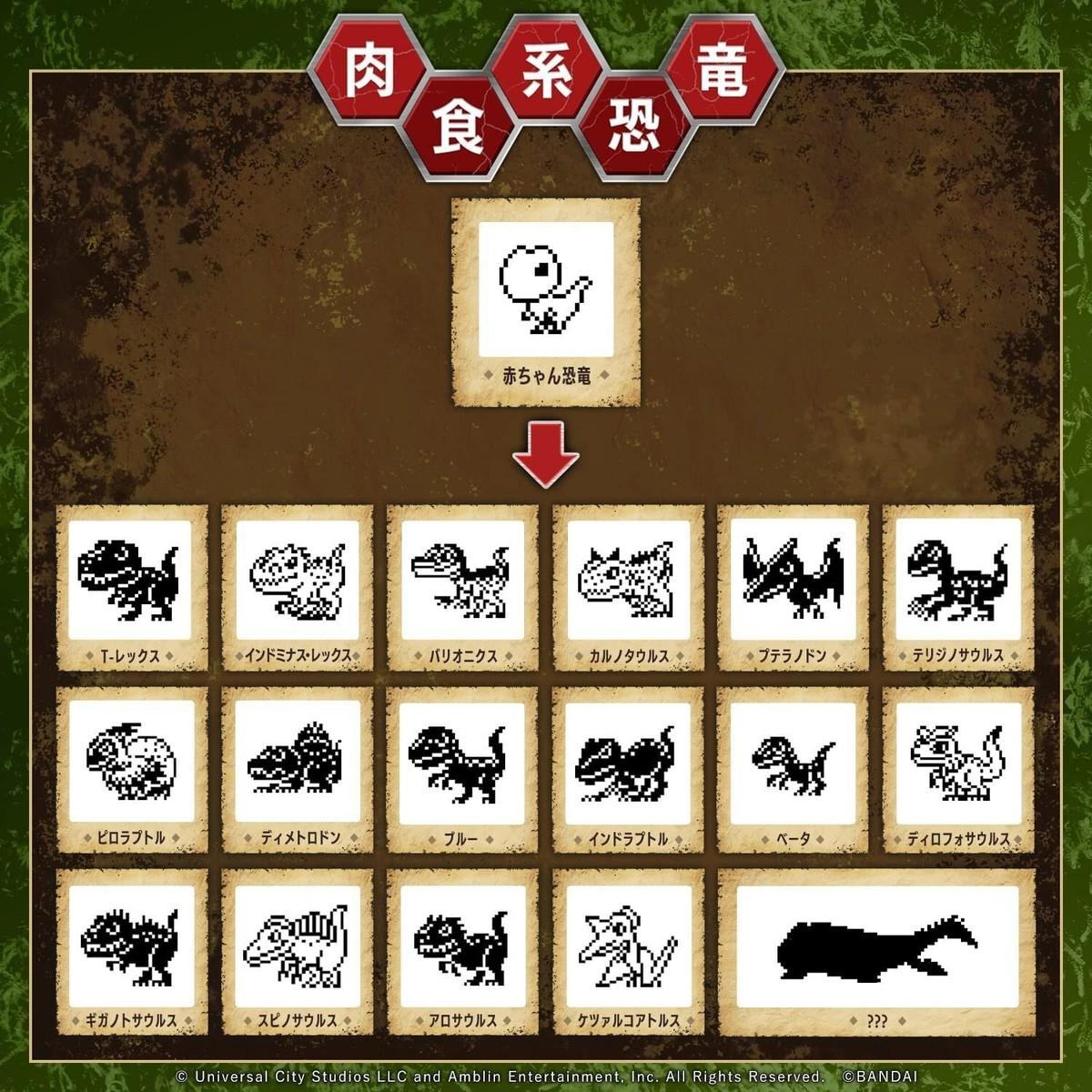 Jurassic World Tamagotchi Dinosaur Amber ver. BANDAI Japan | eBay