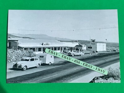 Found 4X6 Photo of Old Mobil Gas Station on Route 66 Highway at Cadiz Summit 