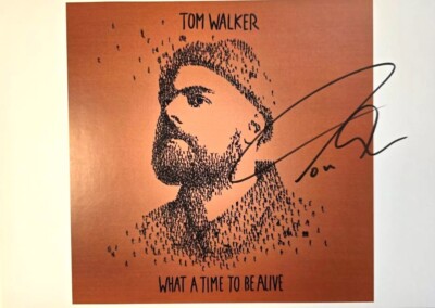Tom Walker Signed presentation size A4 on glossy print what a time to be alive