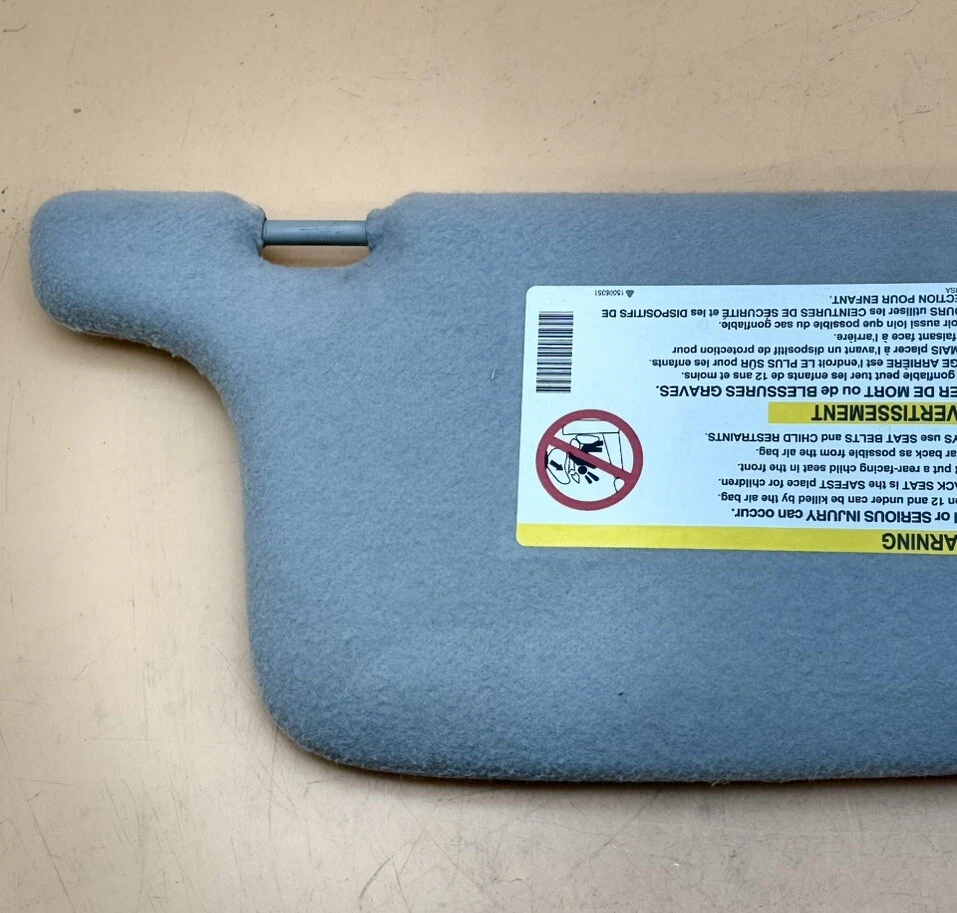 CHEVROLET COLORADO GMC CANYON PARASOL PARASOL LADO DEL CONDUCTOR IZQUIERDO GRIS 2004-2011 Foto 4 de 4