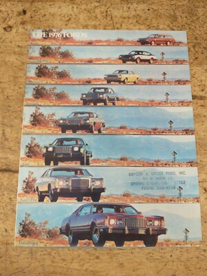 1976 Ford The 1976 Fords Vintage Sales Brochure Catalog