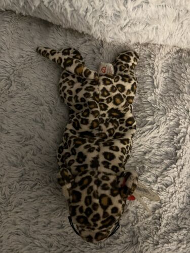 RARE VINTAGE TY Beanie Baby "Freckles The Spotted Leopard" 1996 Retired ☆ERRORS☆ - Picture 2 of 8