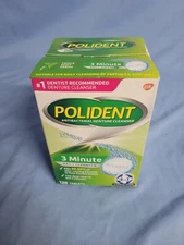 Polident 3 Minute Denture Cleanser Tablets - 120 Count
