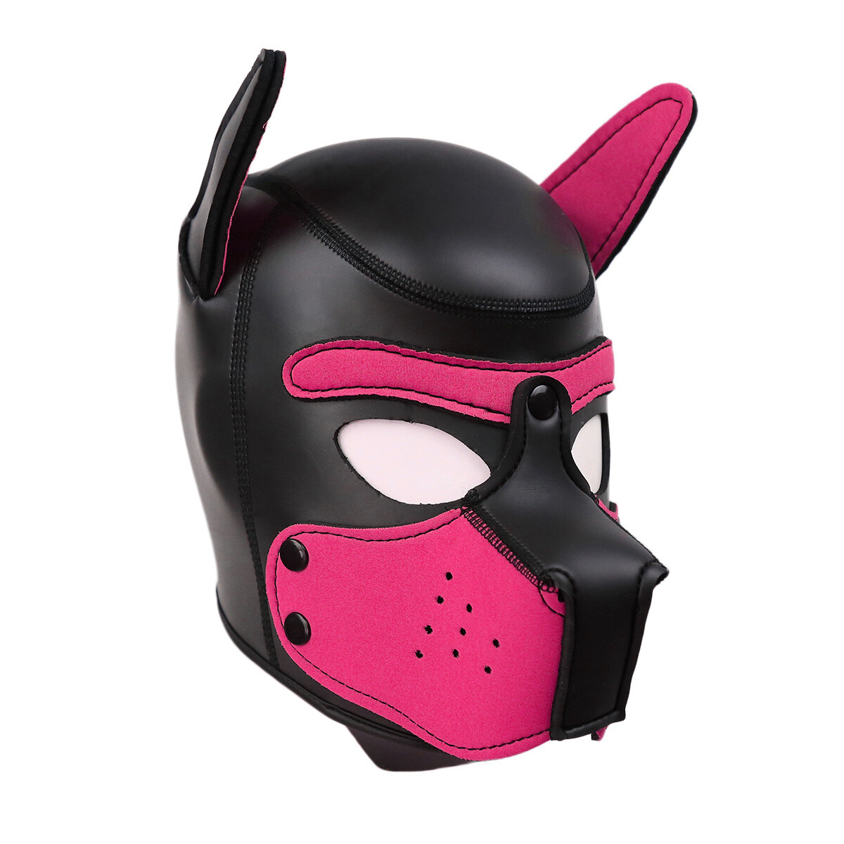 Puppy Cosplay Padded Full Head Hood Mask with Ears for Men Women 